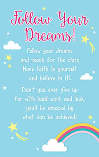 Picture of KEEPSAKE WALLET FOLLOW YOUR DREAMS CARD